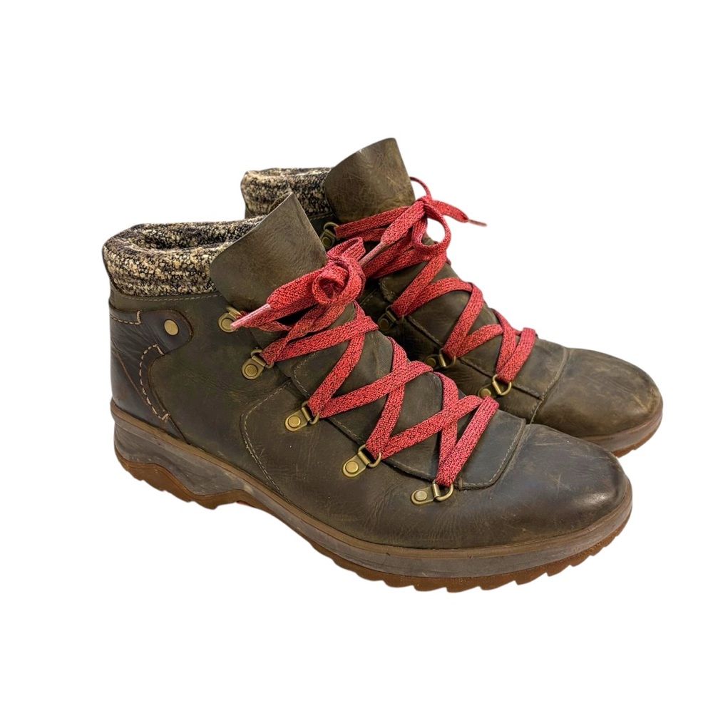 Merrell Bungee Cord Size Womens 10.5 Brown Leather Lace Up Boots Granola Outdoor